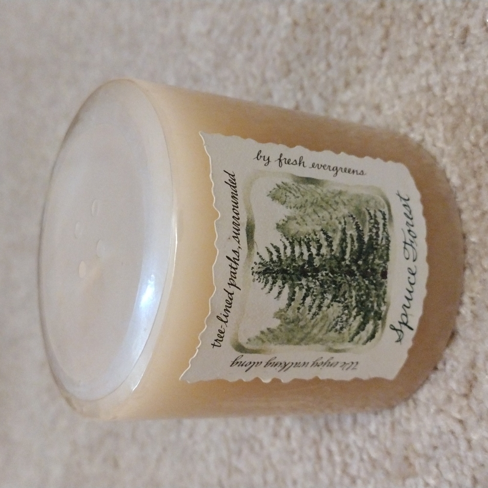 Spruce Forest 3"x3"  Pillar Candle The White Barn Candle Co